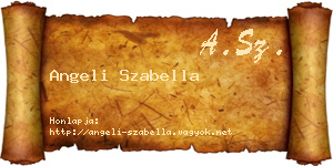Angeli Szabella névjegykártya